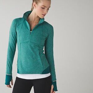 Lululemon Runderful 1/2 Zip Jacket Teal Size 4